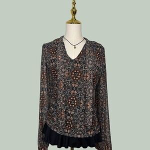 stitch collection vintage y2k boho tapestry v-neck grunge formal coquette earthy